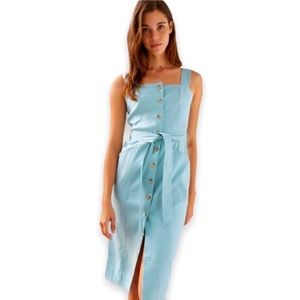 Babaton Kofi Dress Belted Button Down